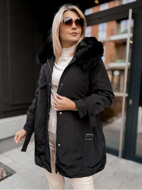 VESTE AVEC DOUBLURE EN ETTIE NOIR