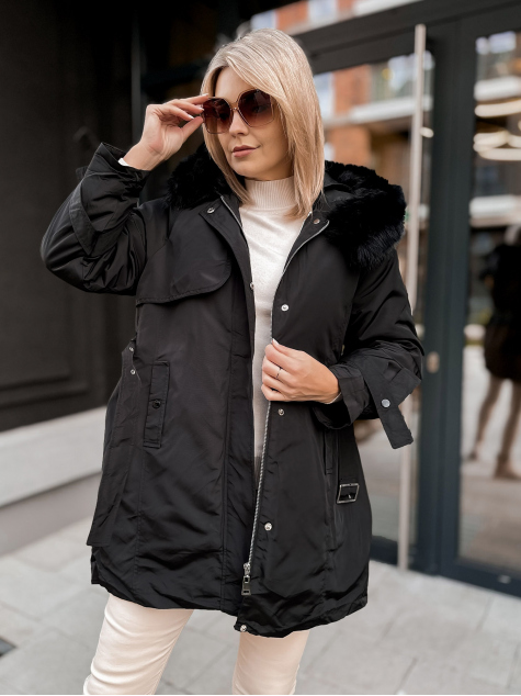 JACKE MIT ETTIE-FUTTER SCHWARZ