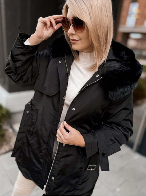 VESTE AVEC DOUBLURE EN ETTIE NOIR