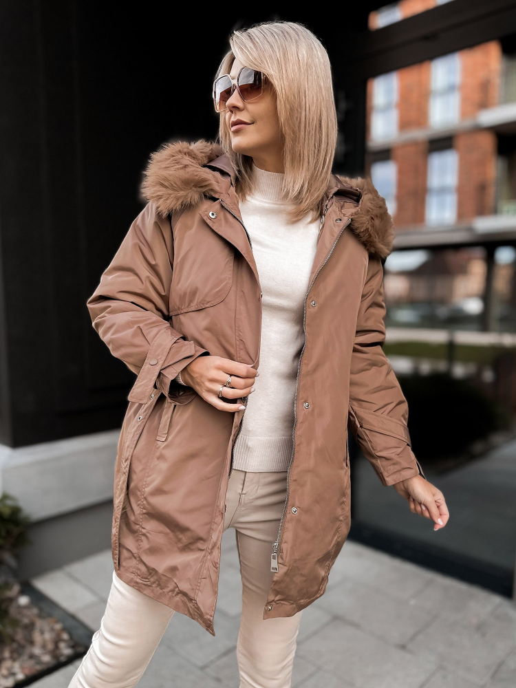 JACKET WITH ETTIE UNDERLINING CARAMEL
