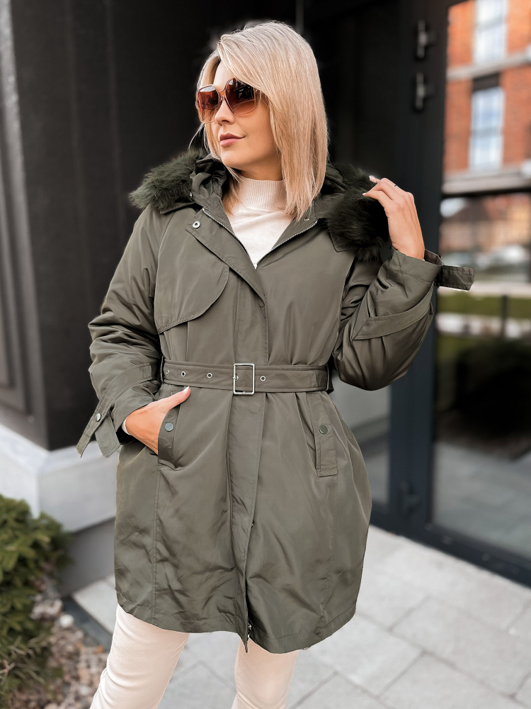 JACKE MIT ETTIE-FUTTER KHAKI
