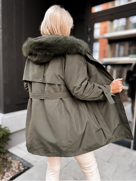 KABÁT ETTIE BÉLÉSSEL KHAKI