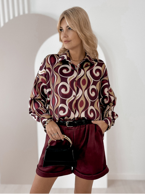 SHIRT HORACE BURGUNDY