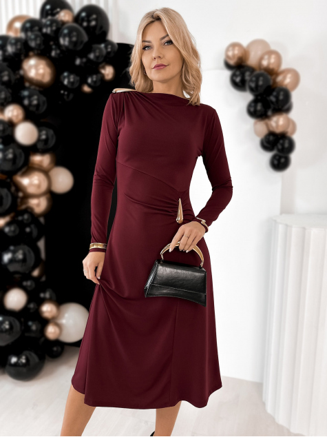 DRESS COCHEFORET BURGUNDY