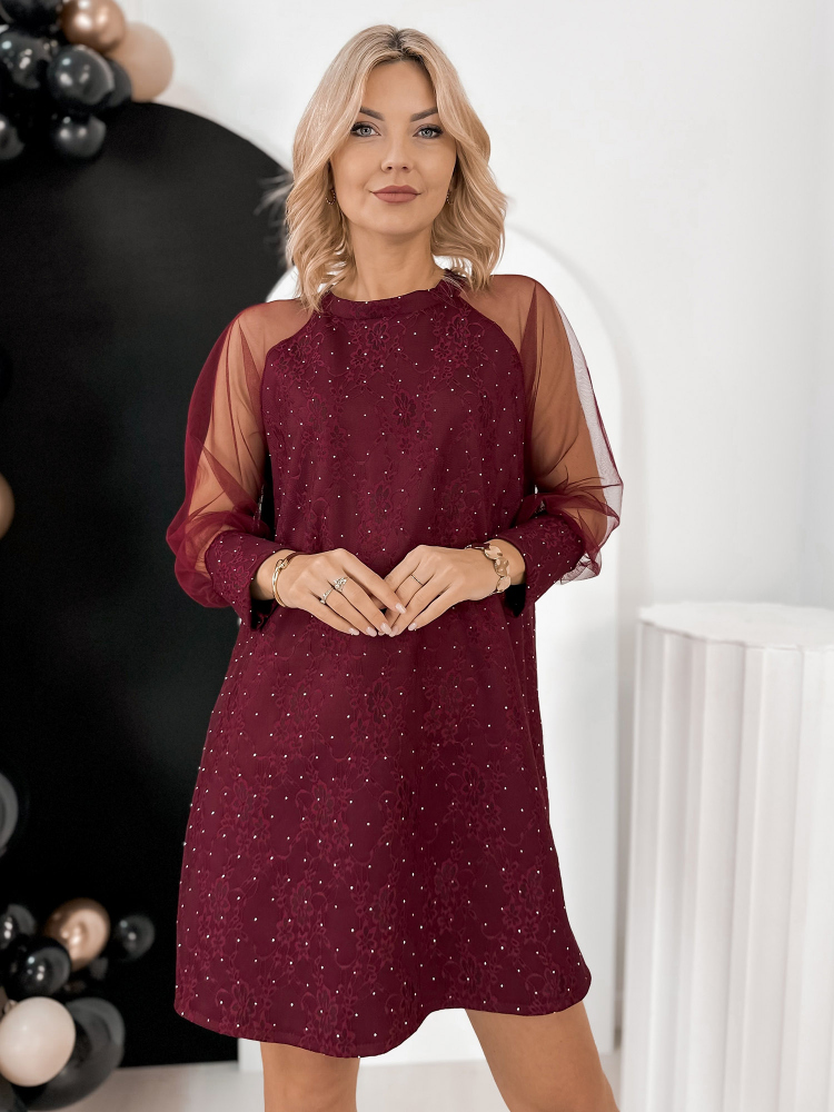 DRESS BRUNE BURGUNDY