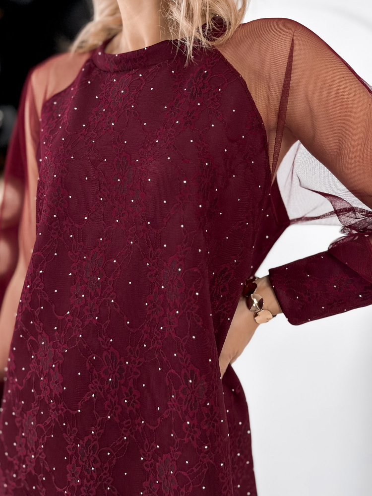 DRESS BRUNE BURGUNDY