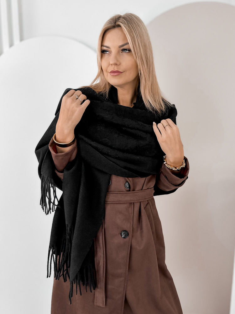 CHÂLE VERMILLE NOIR