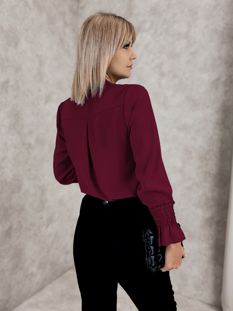 BLUSE THELIA Bordeaux
