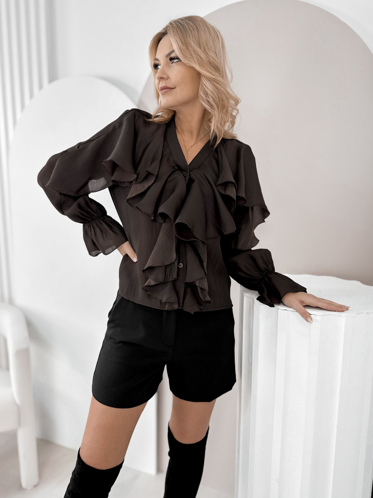 SHIRT CELLONI BROWN