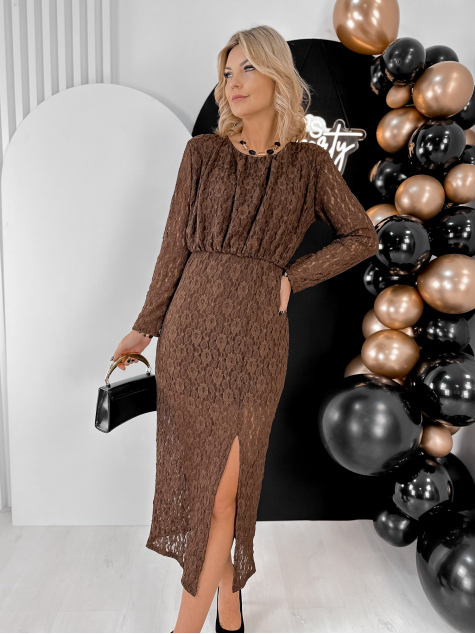 DRESS ANDALO BROWN