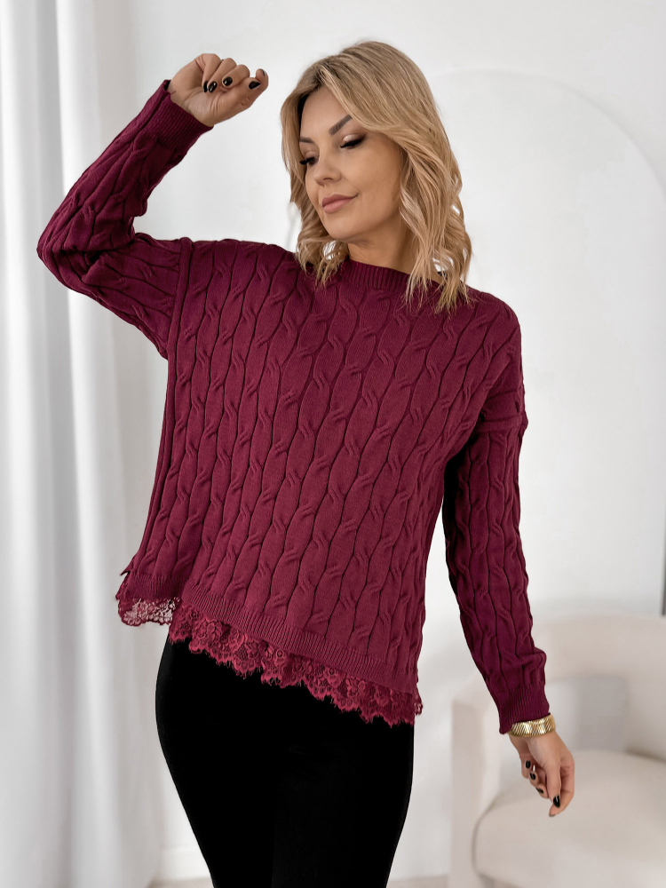PULLOVER MORITZ BORDEAUX