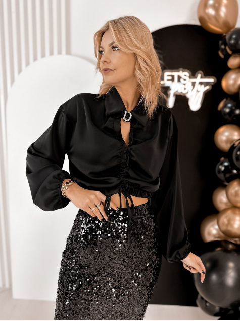 BLOUSE VERBIER BLACK