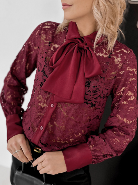 CHEMISE CHAVELIER BORDEAUX