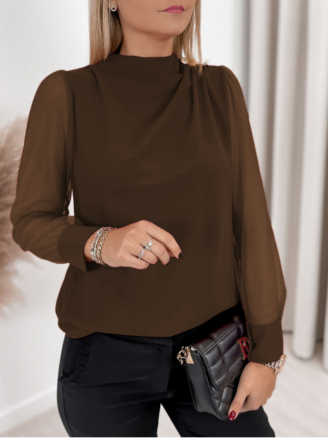 BLUSE ALSA BRAUNE