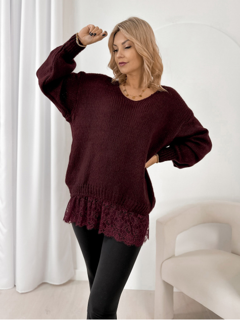 SWEATER SUCRE BURGUNDY