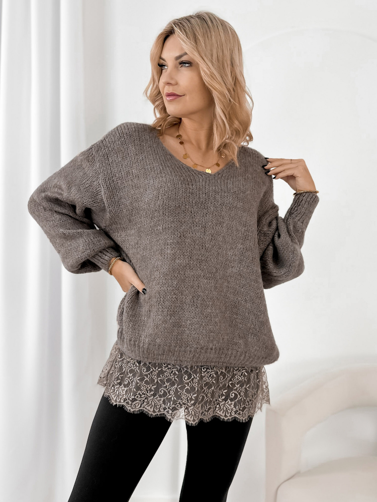 SWEATER SUCRE BEIGE FONCÉ