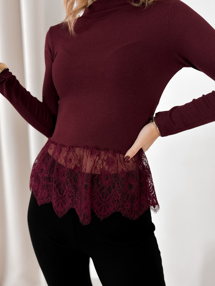 BLOUSE AVERY BORDEAUX