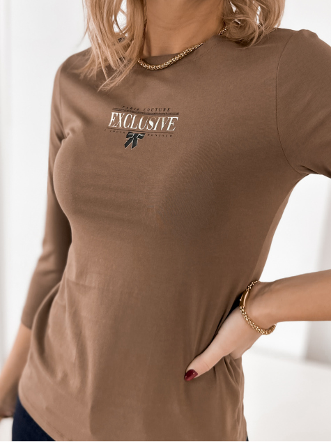 BLUSE EMBER BRAUNE