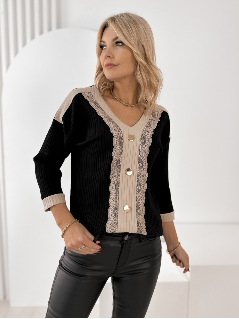BLOUSE OASIS BLACK
