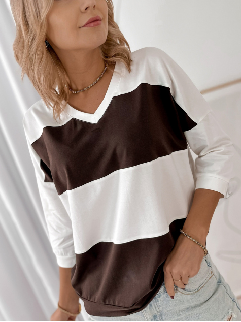 BLUSE LINDSAY DUNKELBRAUN