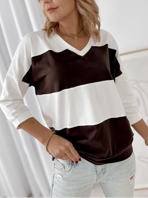BLOUSE LINDSAY BRUN FONCÉ