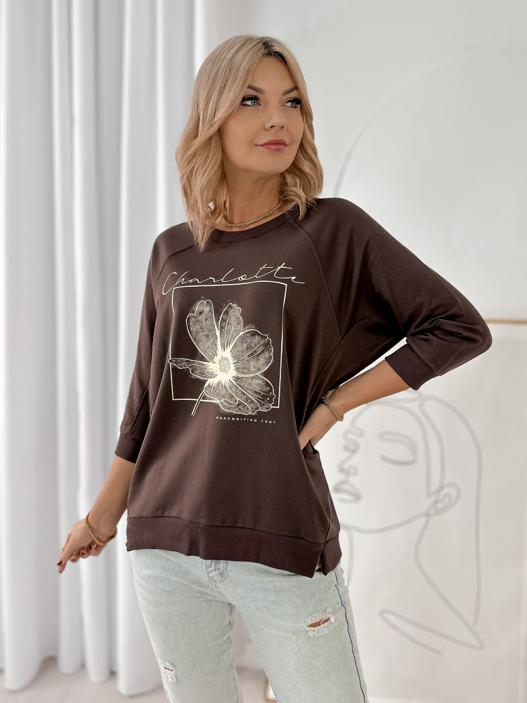 BLOUSE ARMITAGE BRUN FONCÉ