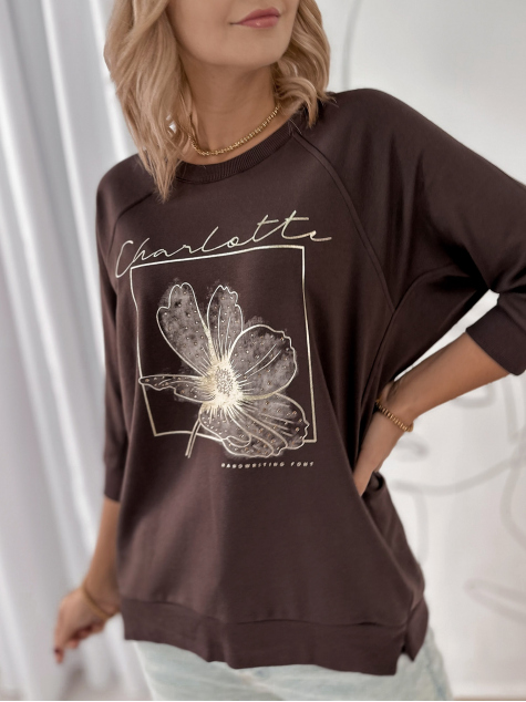 BLUSE ARMITAGE DUNKELBRAUN