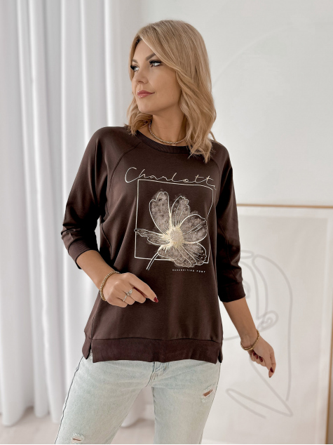 BLOUSE ARMITAGE DARK BROWN