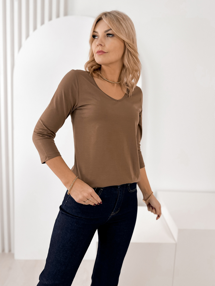 BLUSE MICHELLE BRAUNE