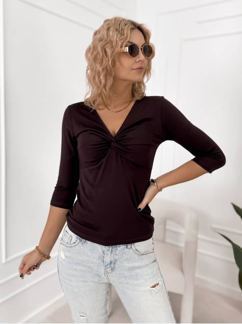 BLOUSE ORINOCO DARK BROWN