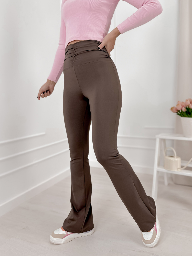 LEGGINGS KHALO DARK BROWN