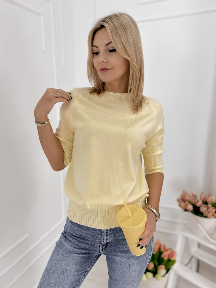 PULLOVER MORGEN GELB