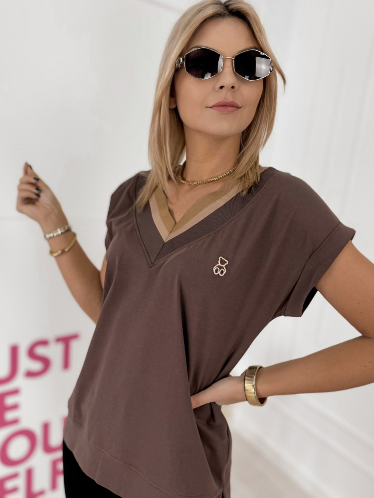 BLUSE LISPERRA BRAUNE