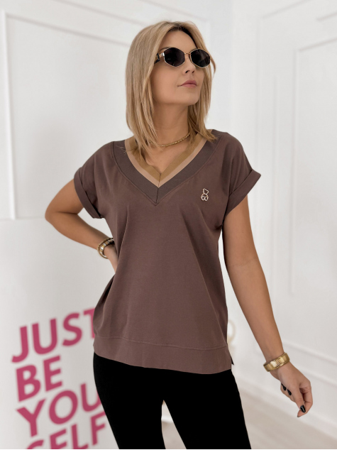 BLUSE LISPERRA BRAUNE