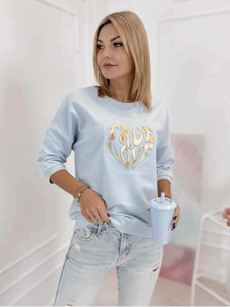 BLOUSE VARYS BLEU