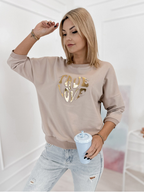 BLUSE VARIANTEN BEIGE
