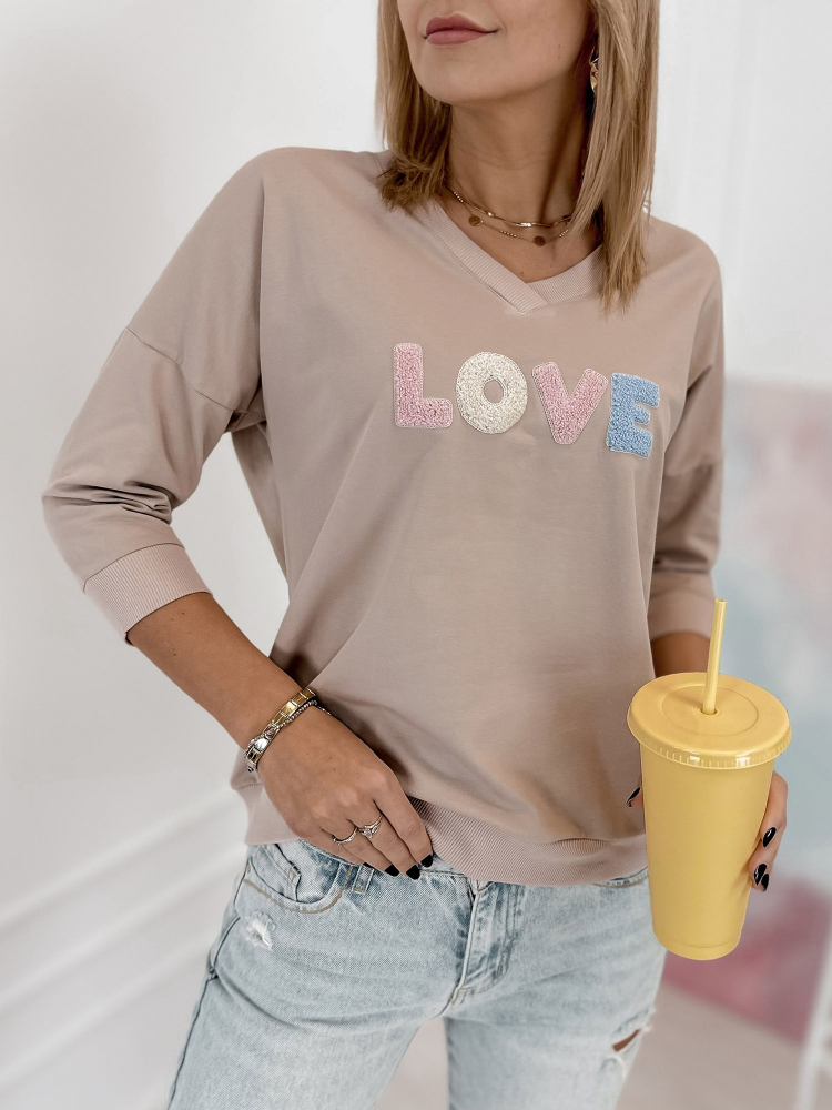 BLUZA MARGINITA BEJ INCHIS