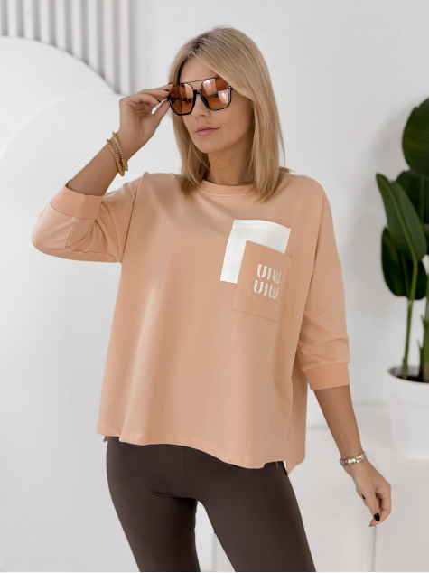 BLUSE RENLEY PFIRSICHFARBENE