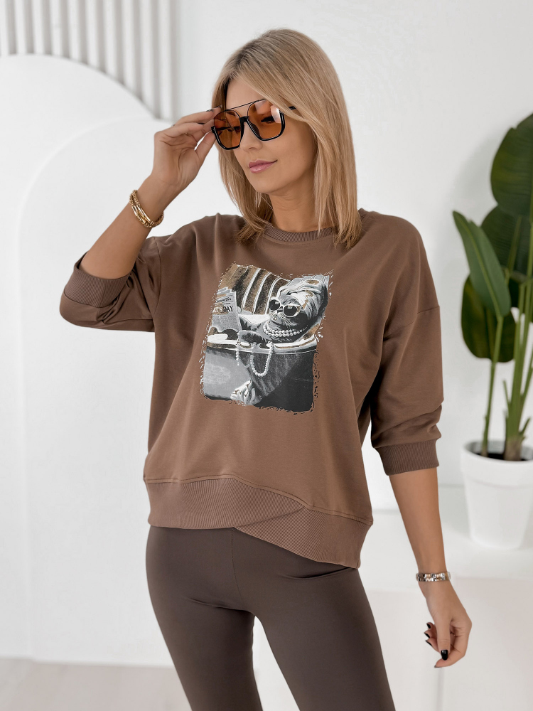 BLOUSE MELISANDRE BRUN