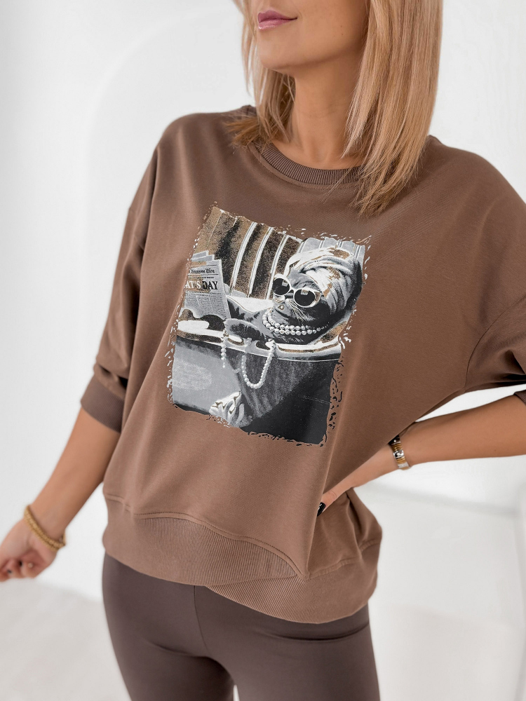 BLOUSE MELISANDRE BRUN