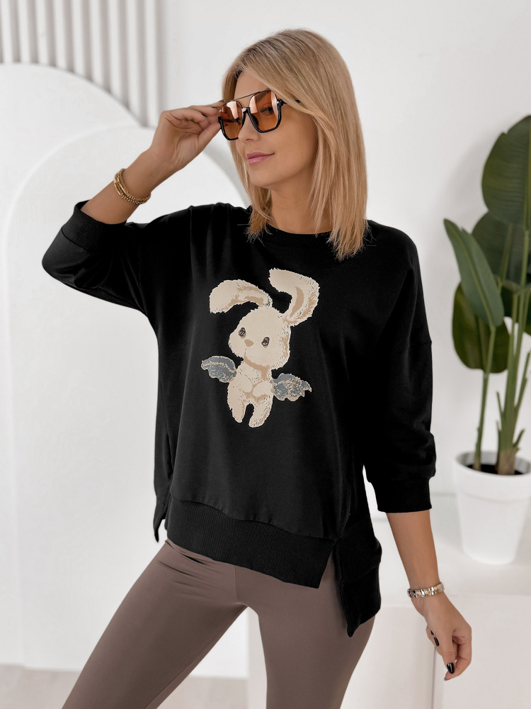BLOUSE FERRANTE NOIR