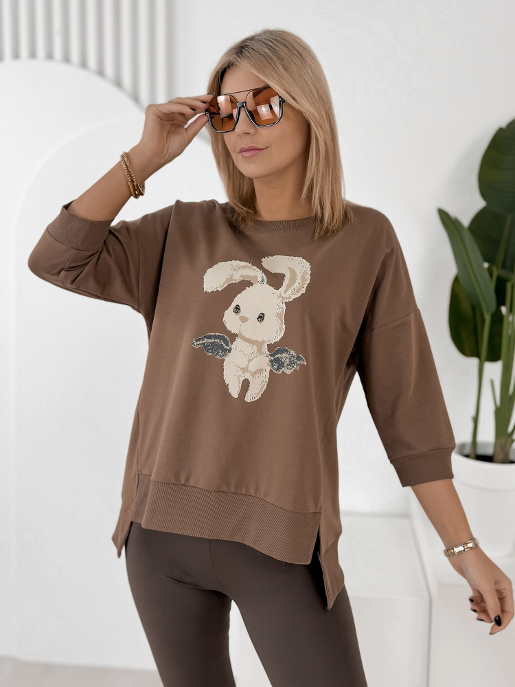 BLOUSE FERRANTE BROWN