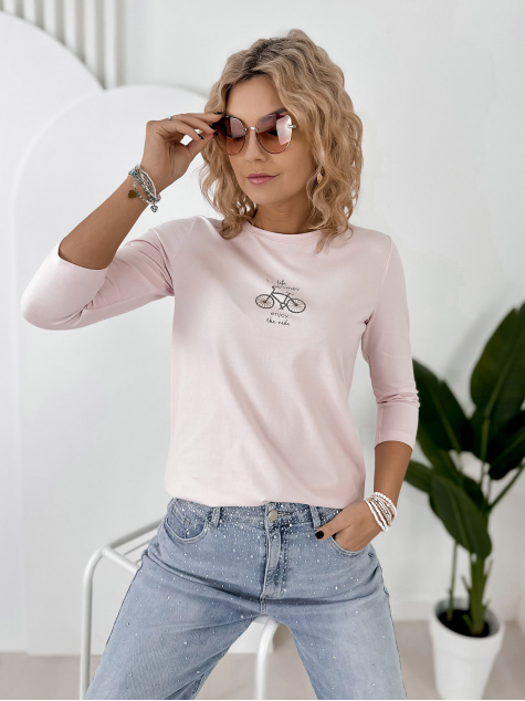 BLUZA JAQUEN ROZ DESCHIS