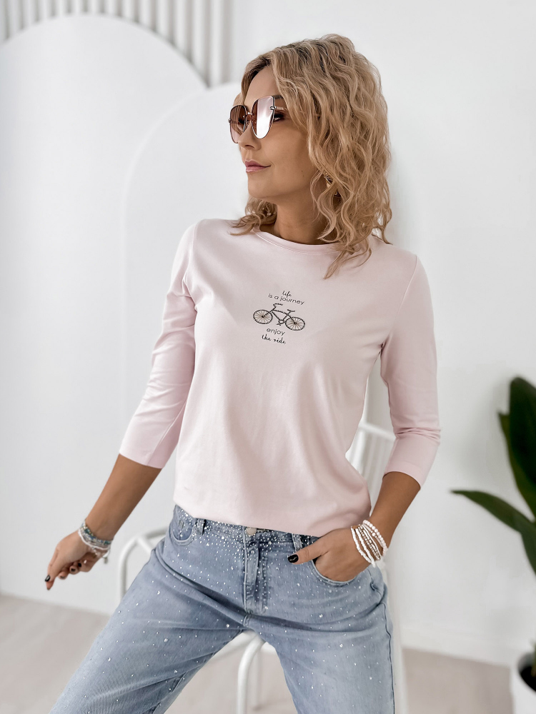 BLUZA JAQUEN ROZ DESCHIS
