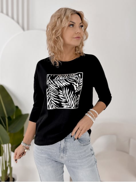 BLÚZ ARIANE FEKETE