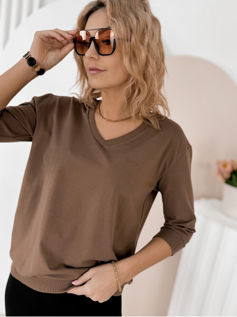 BLOUSE SOLENA BRUN