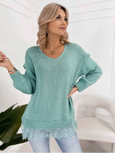 PULLOVER LENOX MINTFARBENER