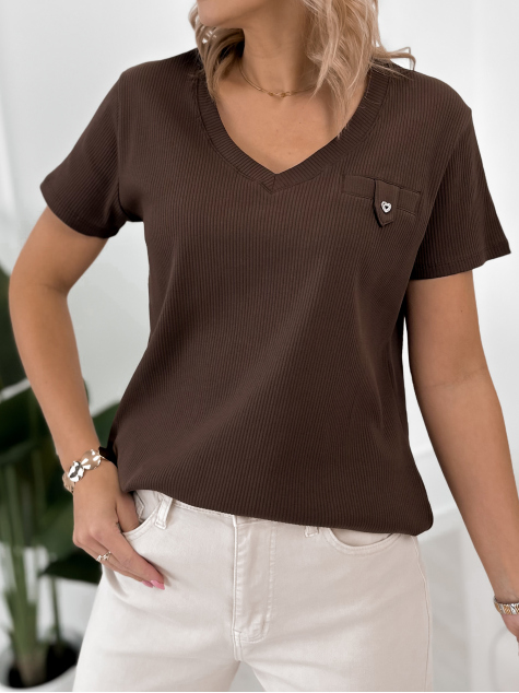 BLOUSE IMANI DARK BROWN
