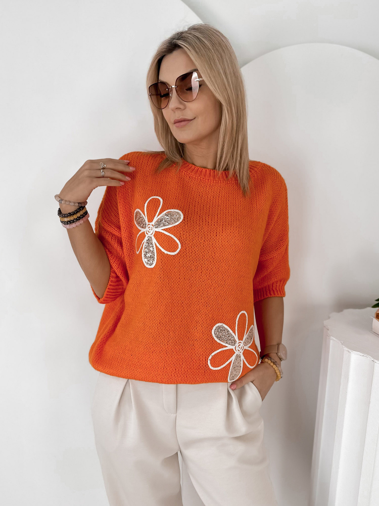 PULLOVER PARKER ORANGEFARBENER
