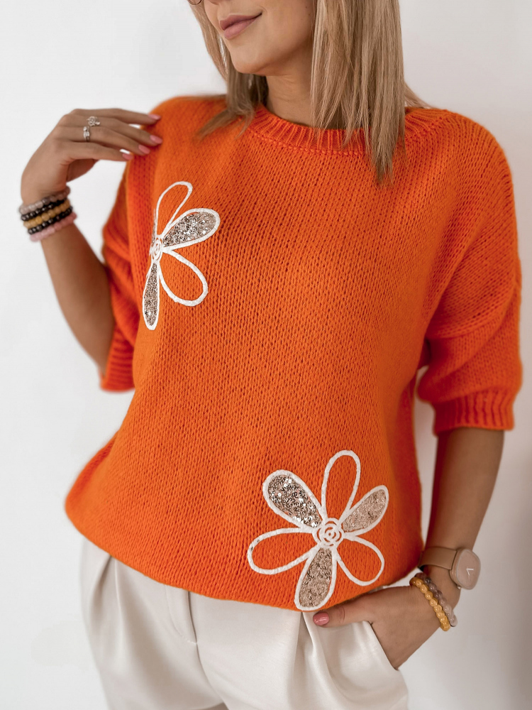 PULLOVER PARKER ORANGEFARBENER